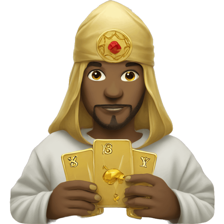 golden tarot deck  emoji