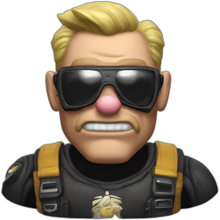 Duke nukem pig cop alien emoji