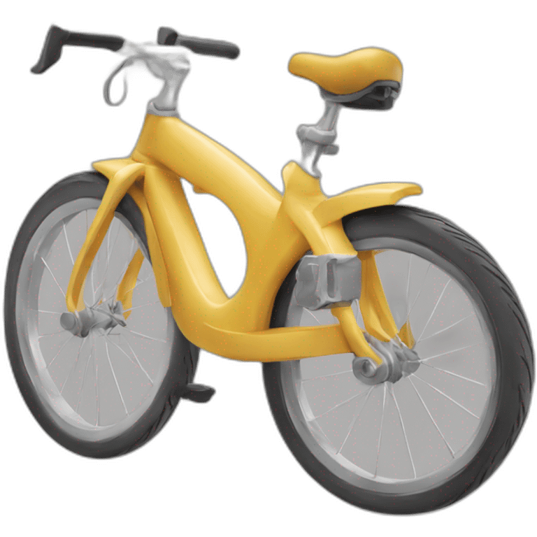 Vélo qui tombe d'une falaise emoji