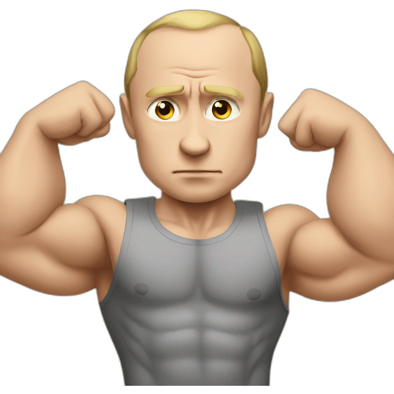 putin with muscles emoji