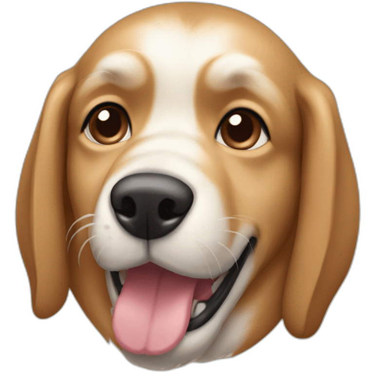 light brown kokoni dog with underbite emoji