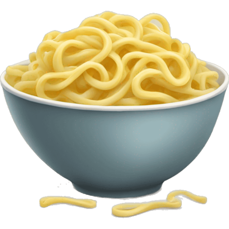 Bowl of buttered noodles  emoji