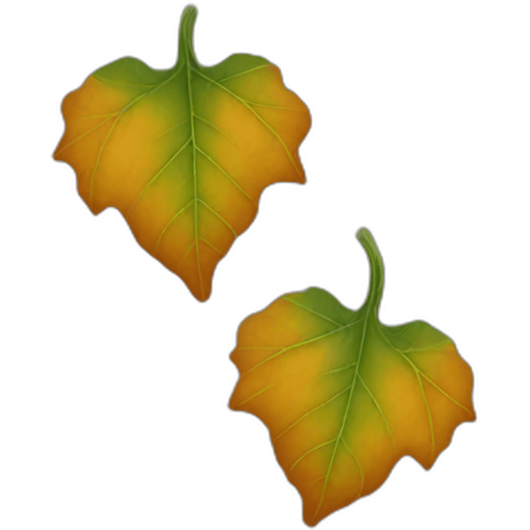 october pumpkin leaf emoji