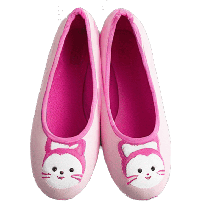 Chaussons ballerines isotoner pour femme coquet emoji