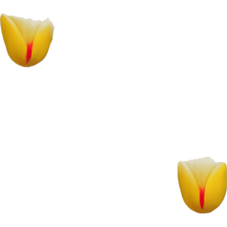 Yellow tulips with poppy on it emoji