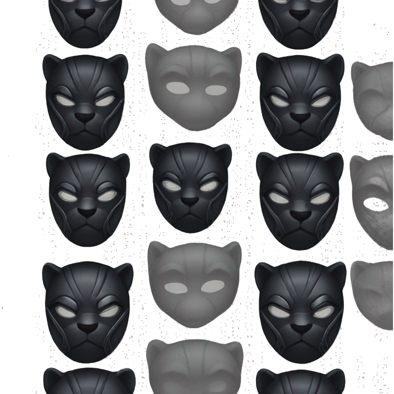 Black Panther, mask, Marvel emoji