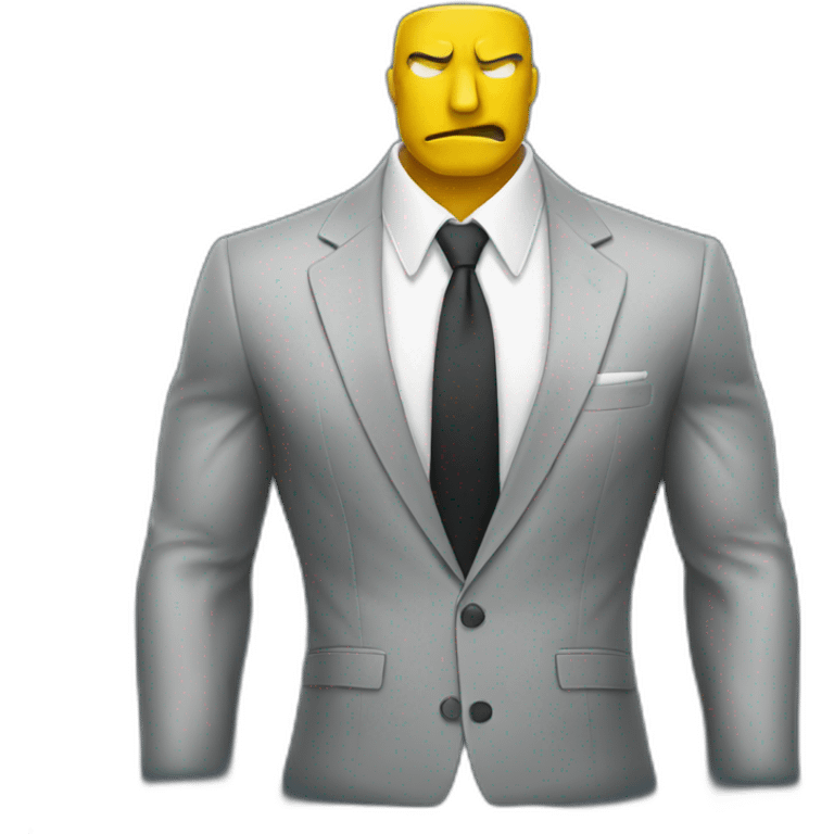 suit muscle emoji