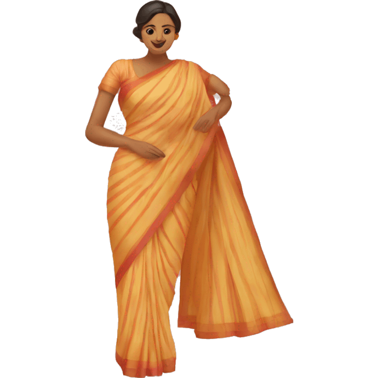 Saree Swirl Emoji emoji