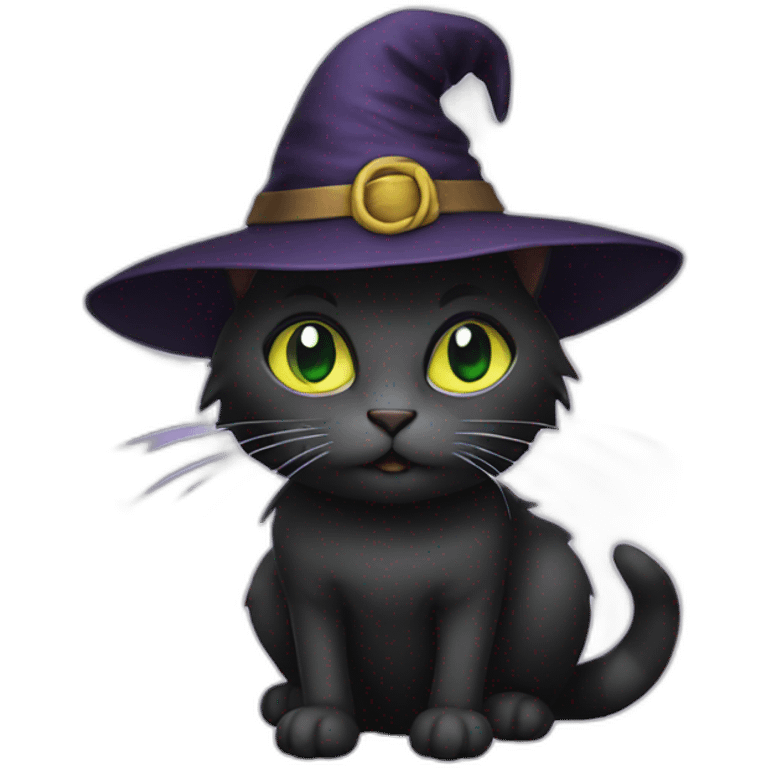 cat witch emoji