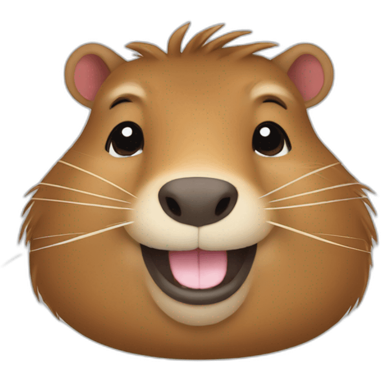 thumb up happy capybara face emoji