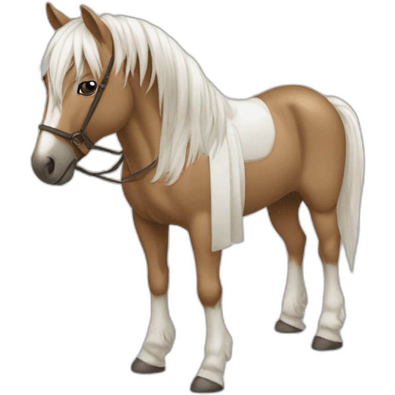 Cheval de robe baie emoji