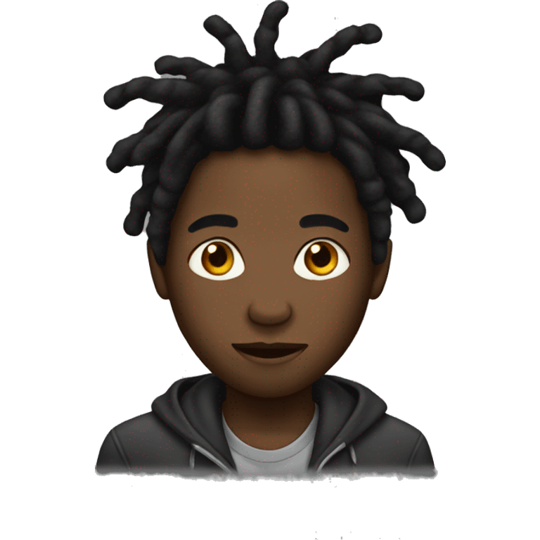 Black boy with dreads emoji