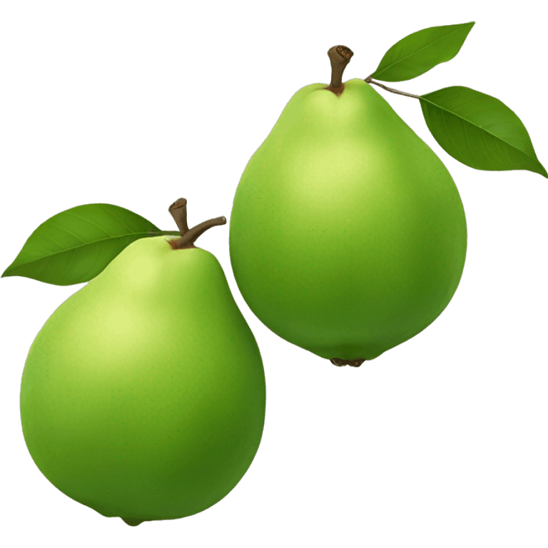 Two guava’s standing  emoji