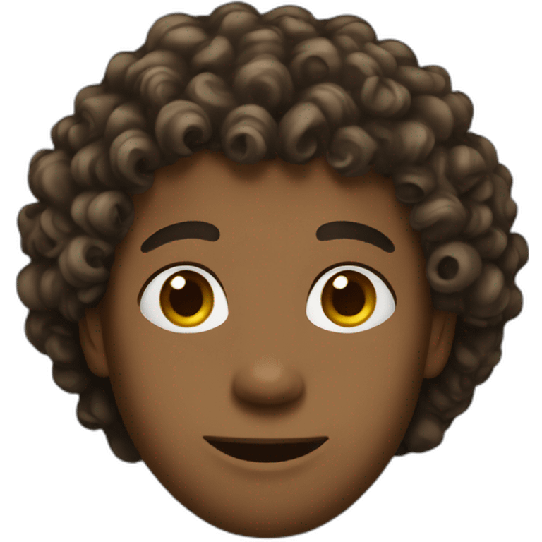 Metisse men  curly hair   emoji