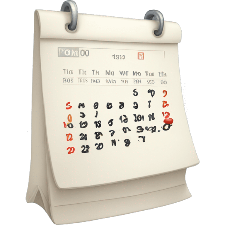 calendar emoji