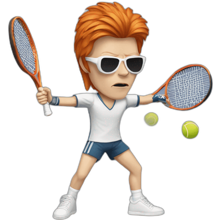 David bowie playing tennis emoji