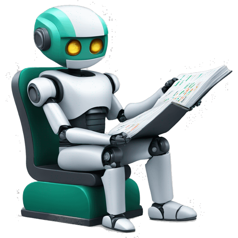 robot reading excel emoji