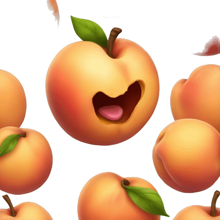 rotten peach emoji