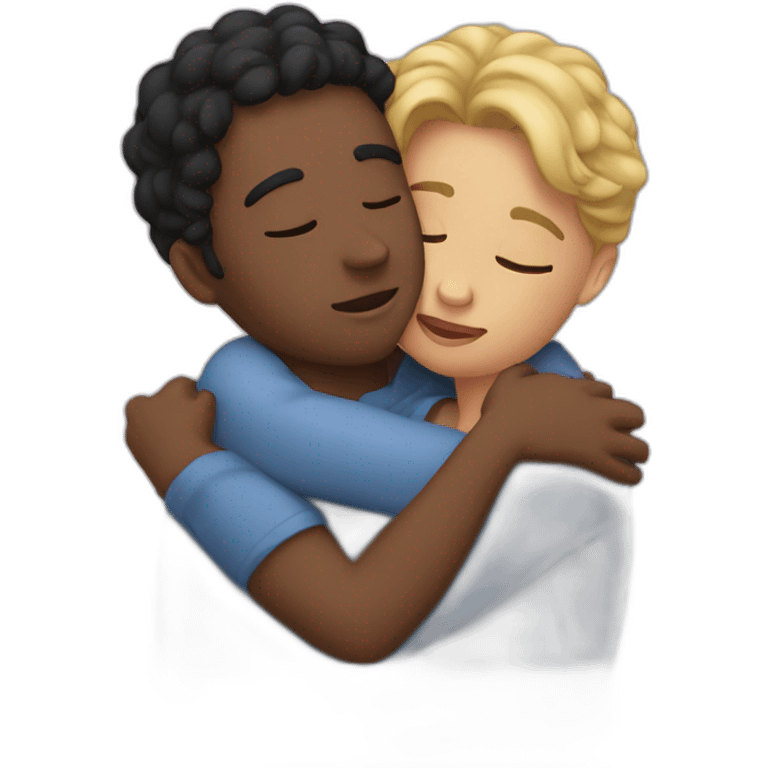 two people cuddling emoji