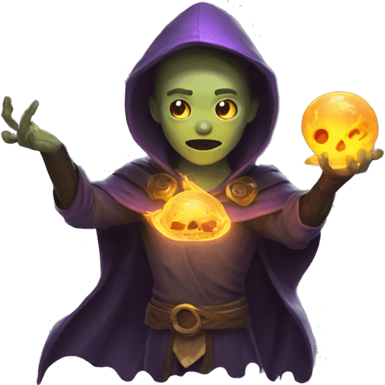 necromancer casting spell emoji