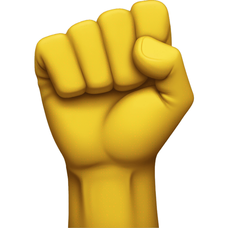 yellow raised fist emoji