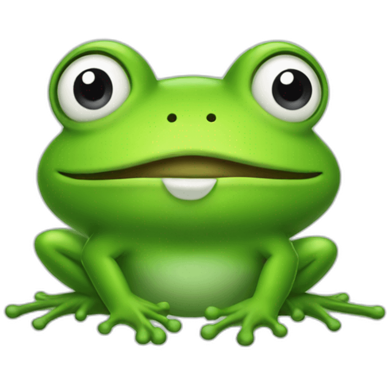 frog-styled talk cloud emoji