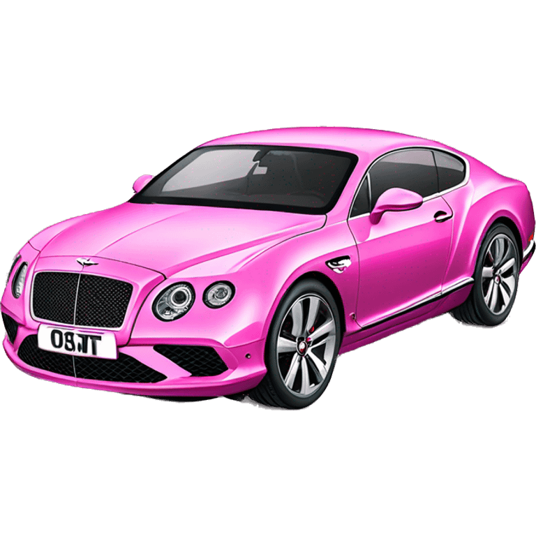 Bentley continental gt pink sparkly emoji