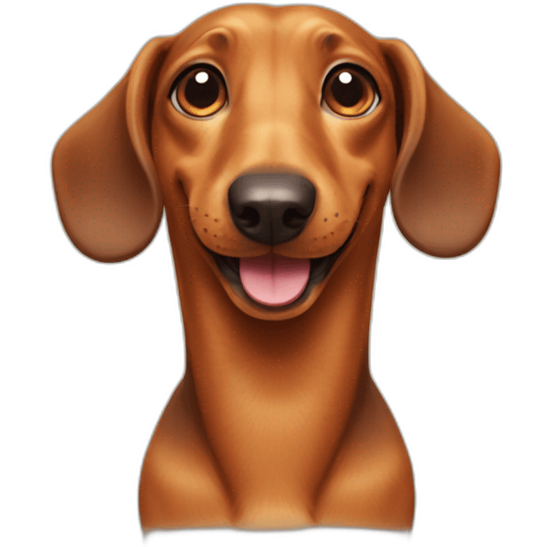 Happy daschund emoji