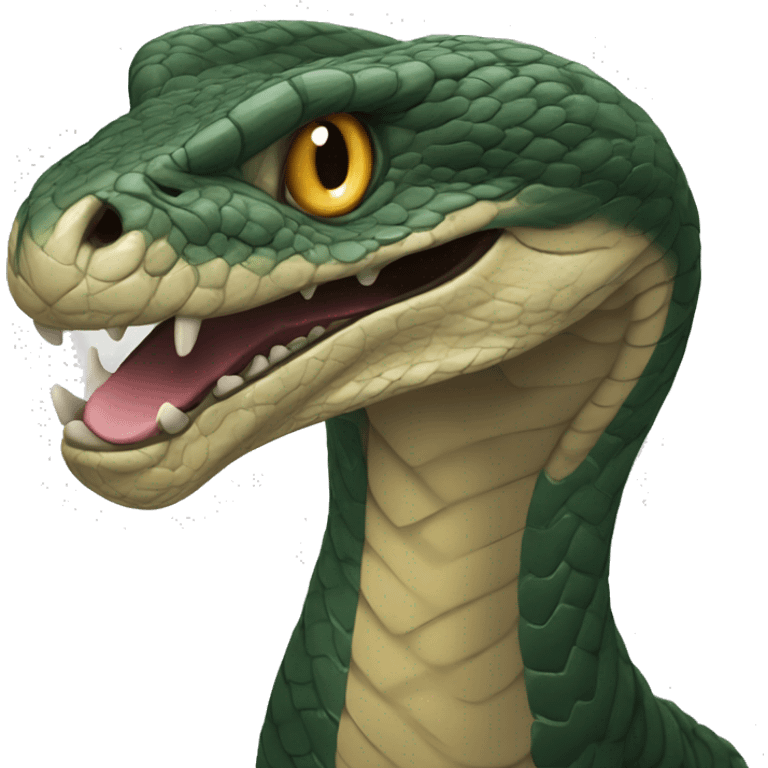 a Viper with an imposing behind and with a tongue hanging out emoji