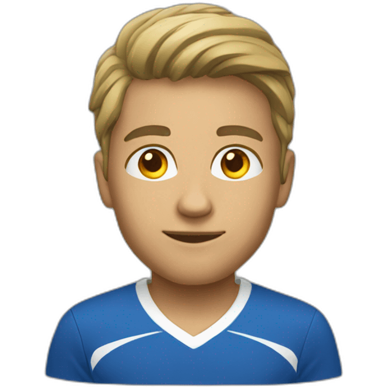 Young soccer Coach  emoji