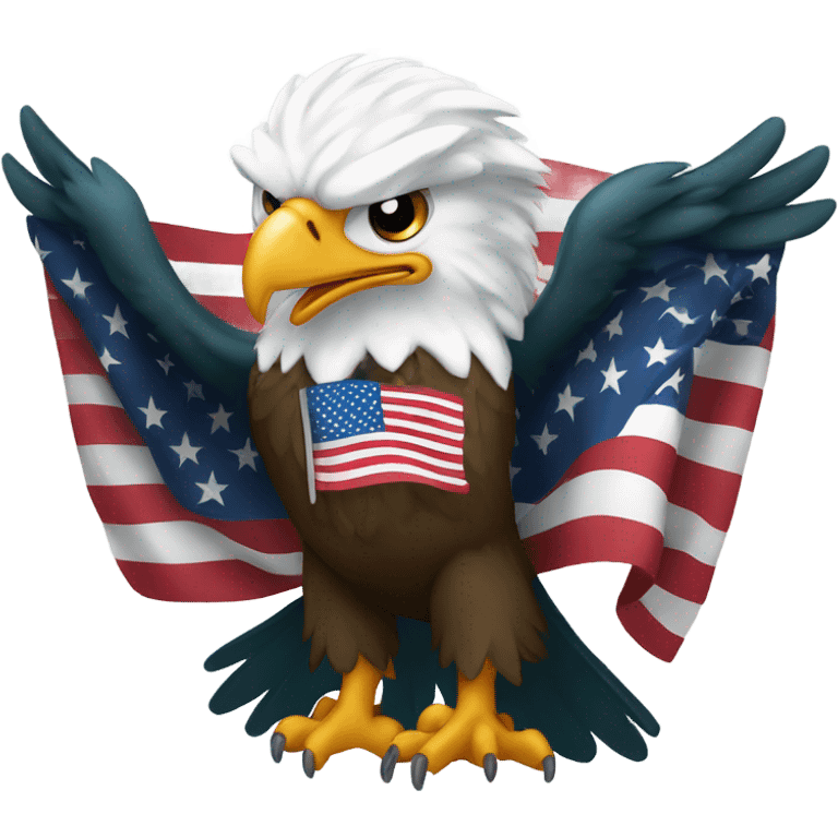 Eagles with American flag emoji