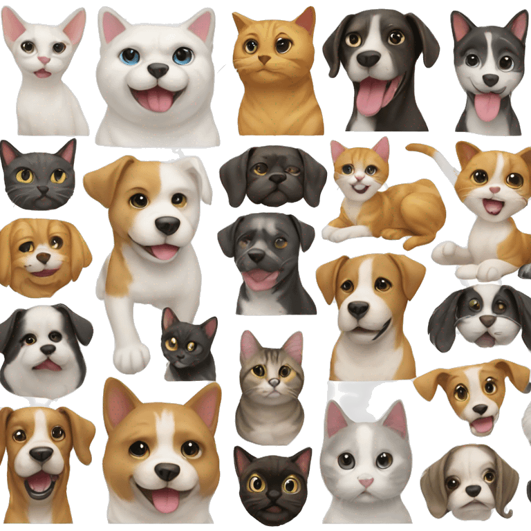 Dogs Cats emoji