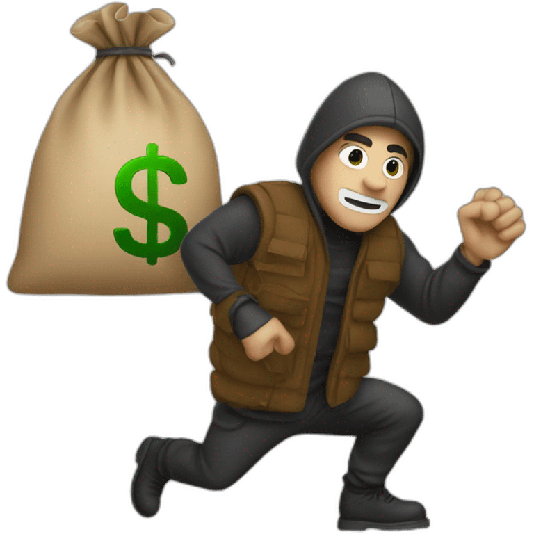 robber with money sack emoji