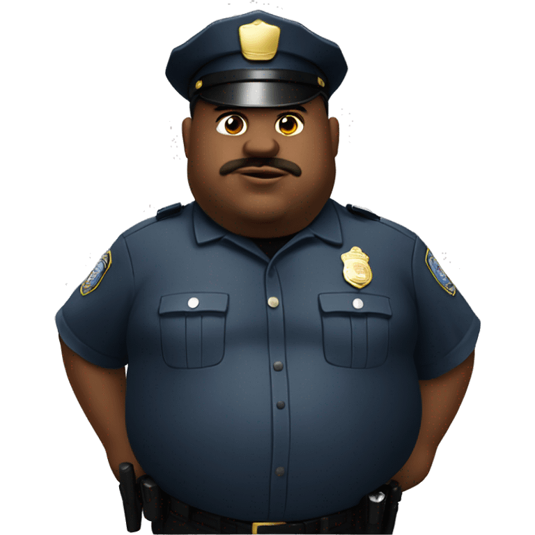 fat man as cop emoji