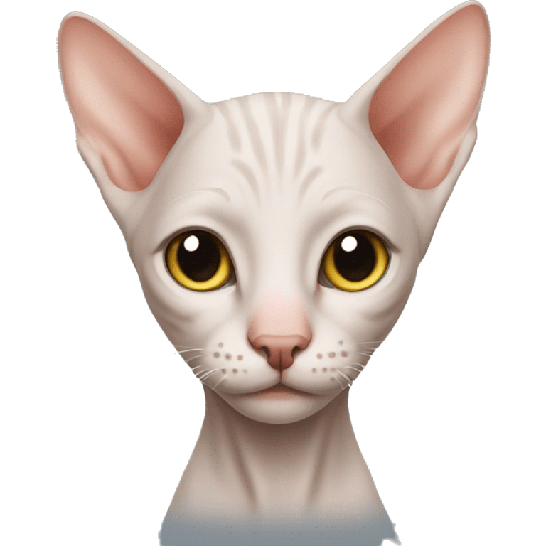 Hairless cat emoji