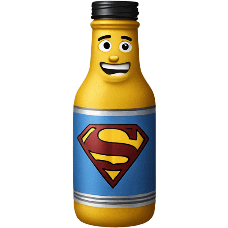 Mustard Bottle Superman emoji