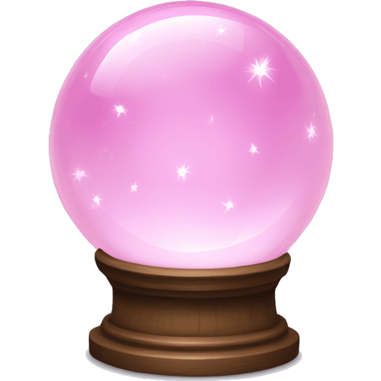 Light pink magic crystal ball emoji