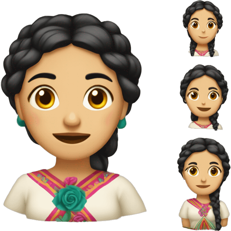 mujer mexicana de epoca antigua emoji