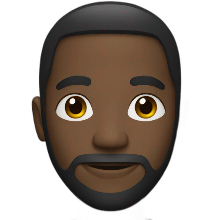 black man with a mask emoji