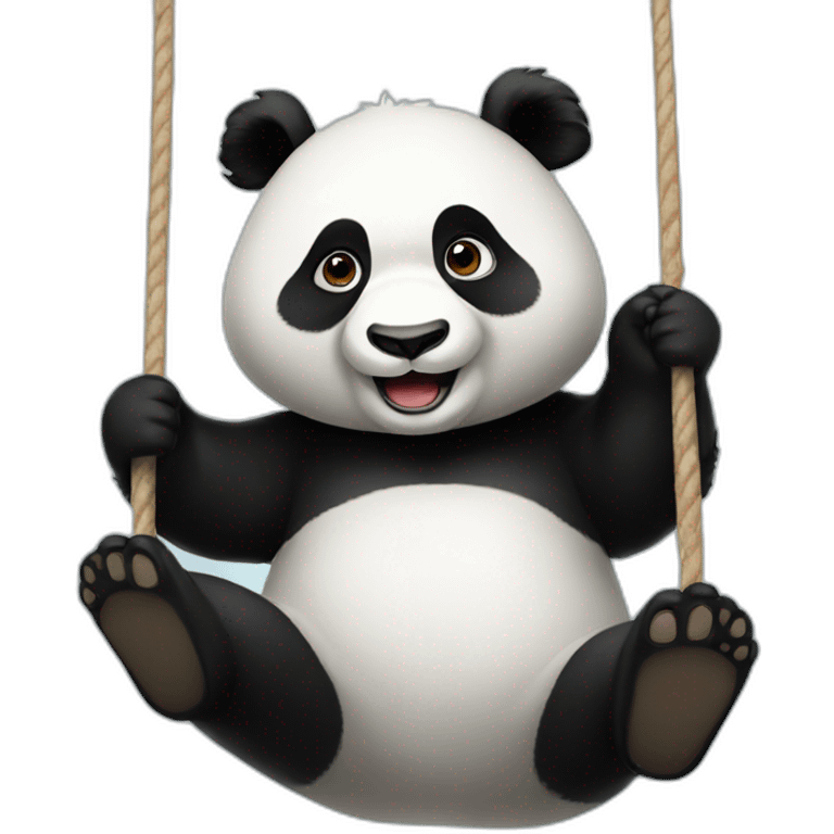 A panda that swings emoji