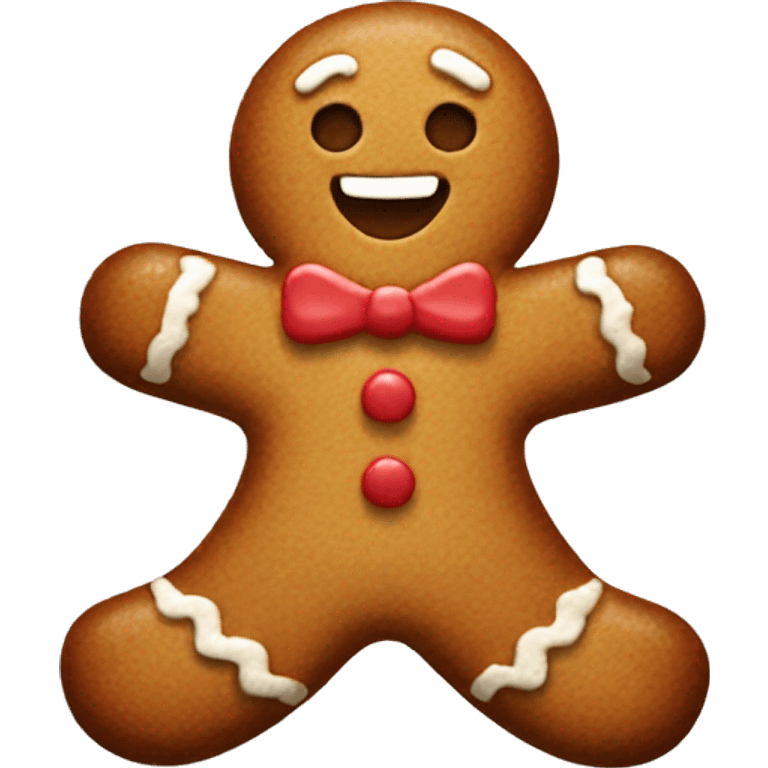 Gingerbread man emoji