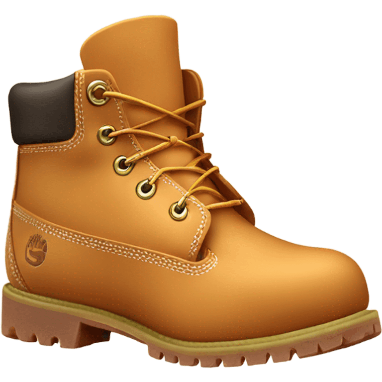 Caramel frape inside of a timberland boot emoji