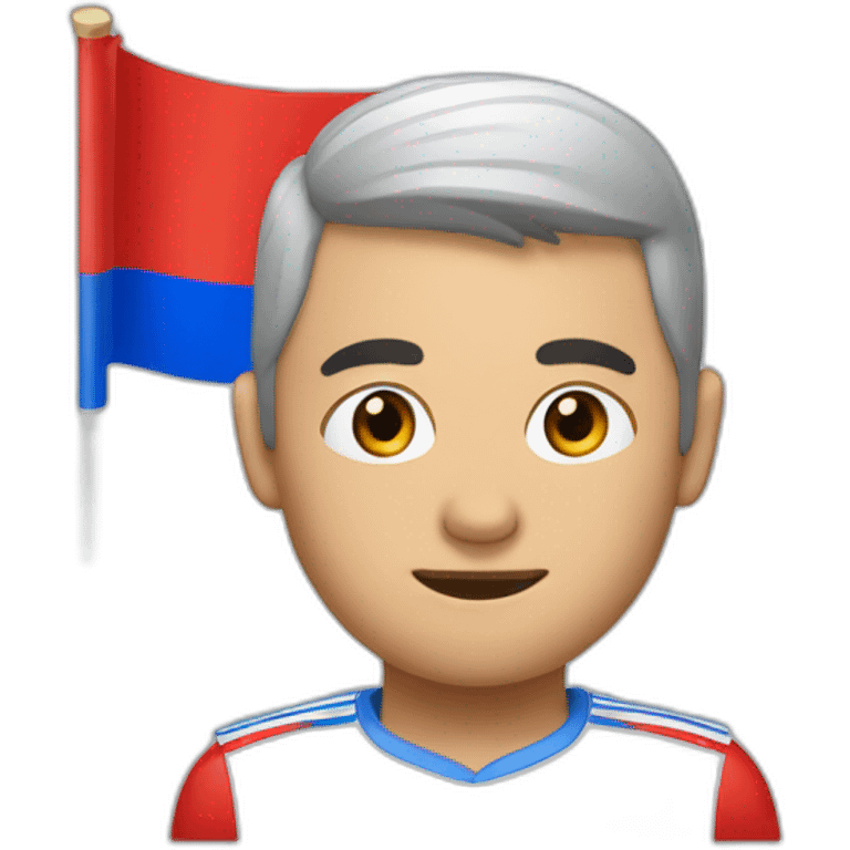 Tokaev with Russian flag emoji