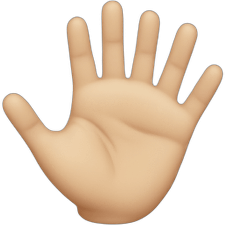 hand 5 fingers emoji