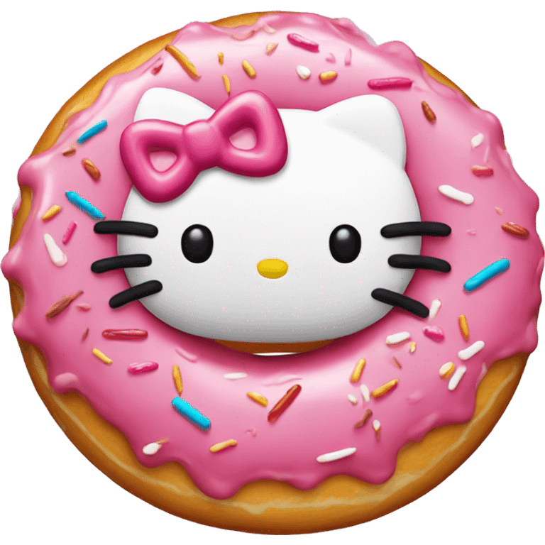 Hello kitty donut emoji