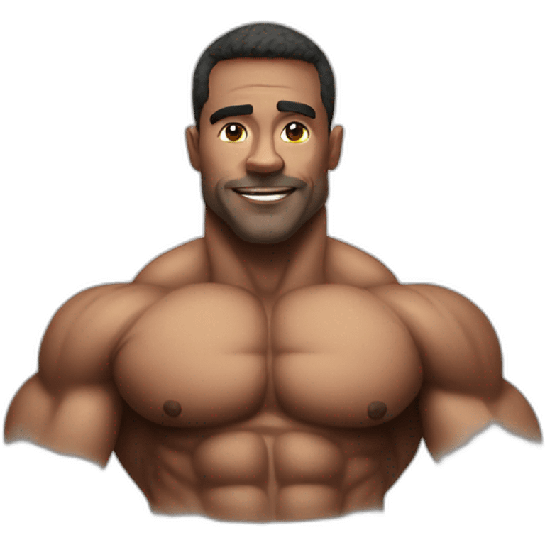 bodybuilder, portrait emoji