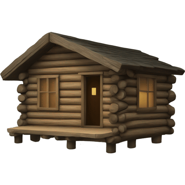 Log cabin emoji