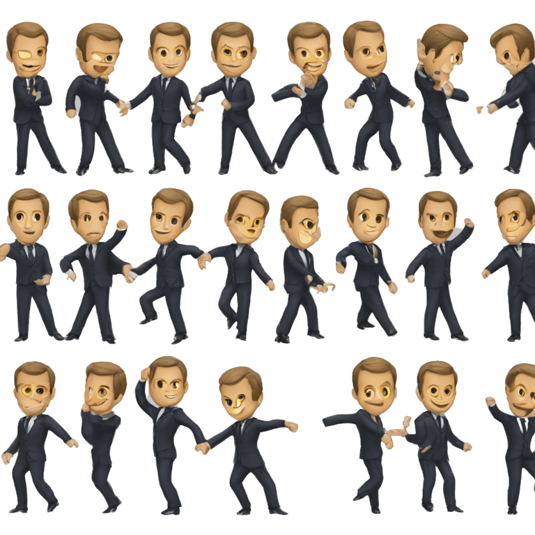 Macron danse emoji