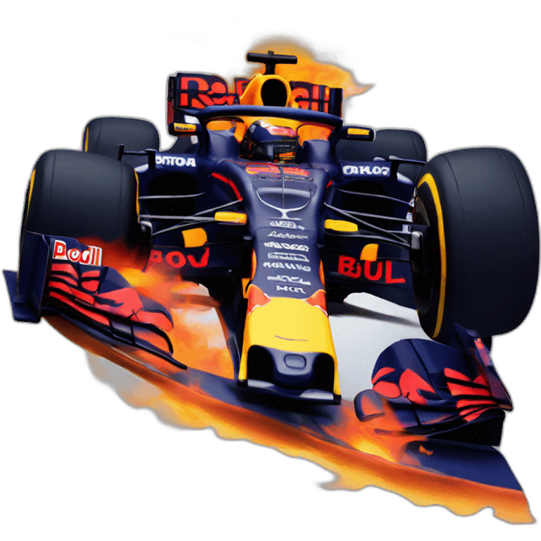 Red Bull f1 on fire emoji