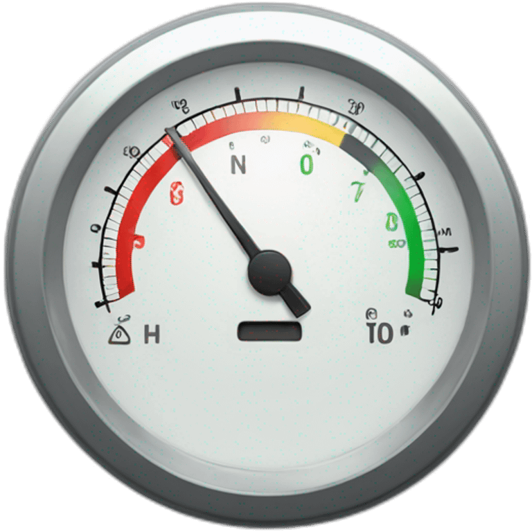 An electrical meter gauge close up emoji